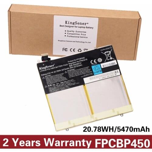KingSener New FPCBP450 Laptop Battery for Fujitsu FPB0321S FMVNBT37 1ICP4/59/97-2 Tablet PC 3.8V 5470mAh Free 2 Year Warranty