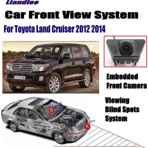 Car Front LOGO Grill Camera For Toyota Land Cruiser 2012 2014 Not Reverse Rearview Parking Camera Wide Angle