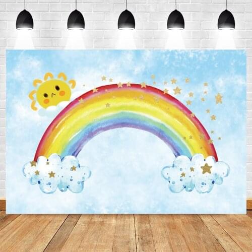 Yeele Birthday Backdrop Baptism Banner Photozone Rabinbow Party Decor Child Photography Photographic Background For Photo Studio