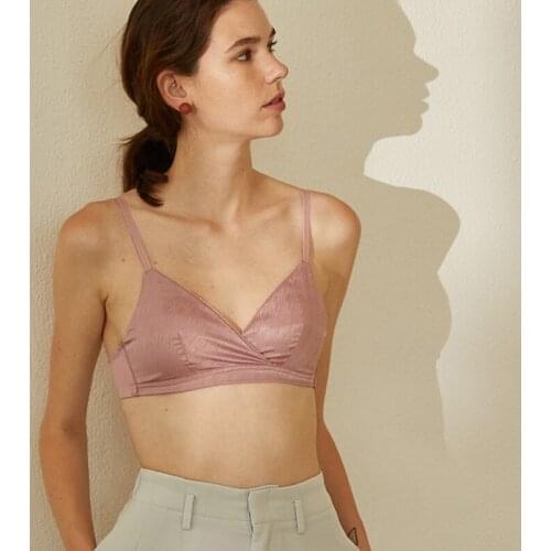 French lingerie underwear underwear bras for women Sexy triangle cup bra Wireless thin brallette