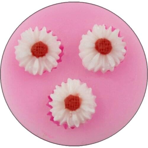 Hot Mini Chrysanthemum Fondant silicone mold for cake decorating tools Chocolate Mold small Flowers from Cake Decoration T0618