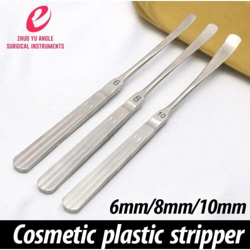 Stainless steel jaw stripper cosmetic tool for chin stripper, square handle, round head, jaw stripper, rhinoplasty tool