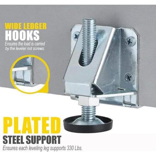 Stainless Steel Wardrobe Sofa Level Adjustable Feet Heavy Load Foot Furniture Cabinet Leg Bracket Floor Protection Hardware