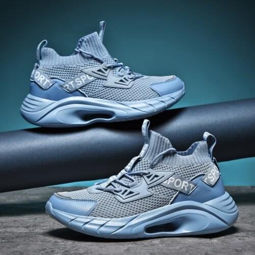 Mens Breathable Sports Shoes Lightweight Outdoor Walking Leisure Mens Shoes White Sneakers Chaussure Homme Large Size 39-46