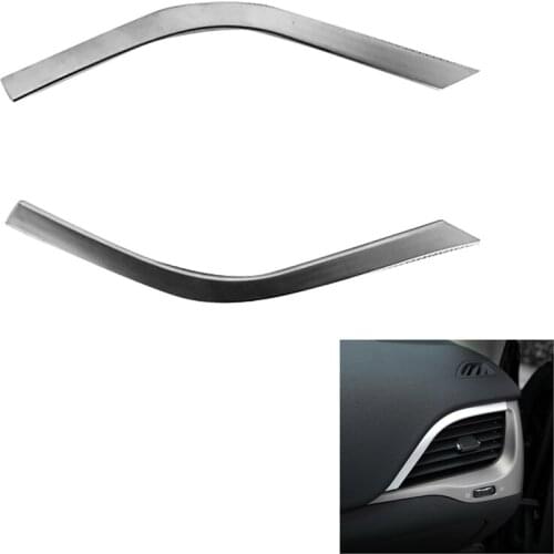 For Jeep Cherokee KL 2014-2018 ABS Chrome Car Upper Side Air Condition Vent Outlet Cover Trim Interior Accessories