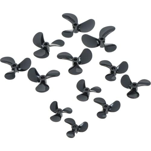 4mm3 Blades Rc Boat Three Blades Paddle Nylon Boat Propeller Positive & Reverse Screw High Strength D28/32/36/40/44/48mm
