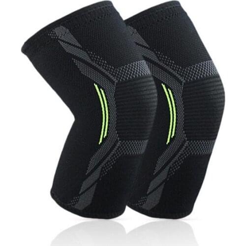 Fitness Running Cycling Knee pads Breathable Sweat Absorbent Anti-Slip Sports Compression Knee pads For Basketball Volleyball