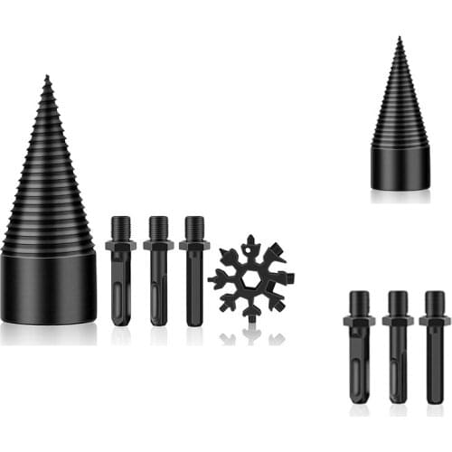 New Firewood Drill Bit Firewood Log Splitter Heavy Drill Bit Wood Screw Cone Suitable for Household Electric Drill