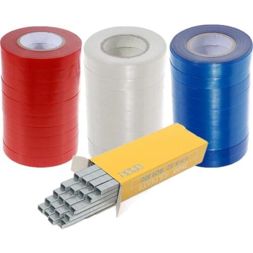 Onnfang 10pcs Garden tape tool Trunk Connect Stem Hand tying Stake Fruit Tree Link bind belt Tie Tape Tools