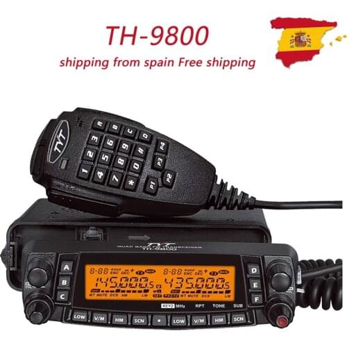 Radio station VHF UHF repeater scrambler mobile transceiver tyt th-9800 Car radio Quad Band