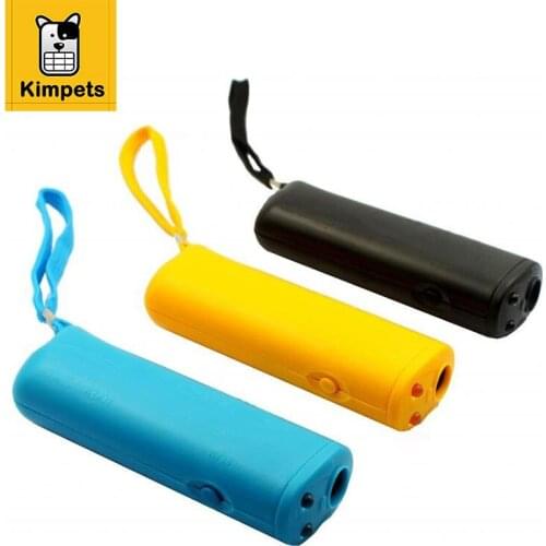 KIMHOME PET LED Ultrasonic Dog Bark Training Repellents Control Trainer Device 3 in 1 Anti Barking Stop Dog Device Pet Supplies