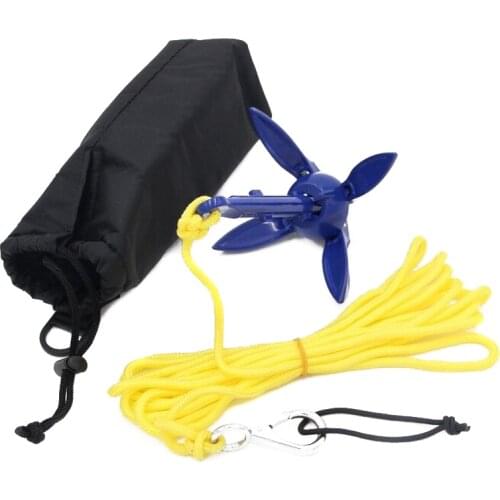 New Universal Folding Anchor Kayak Canoe Boat Marine Anchor Aluminum Lightweight Small Watercraft Anchor Accessories