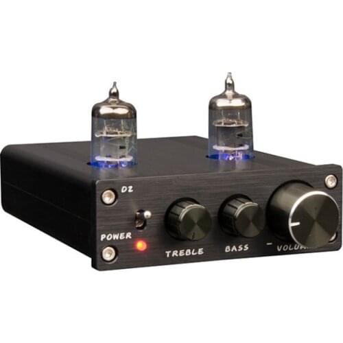 D2 HiFi 6J1 Vacuum Tube Amplifier Stereo Tube Preamplifier Digital With Treble&Bass Tone Control Free Shipping