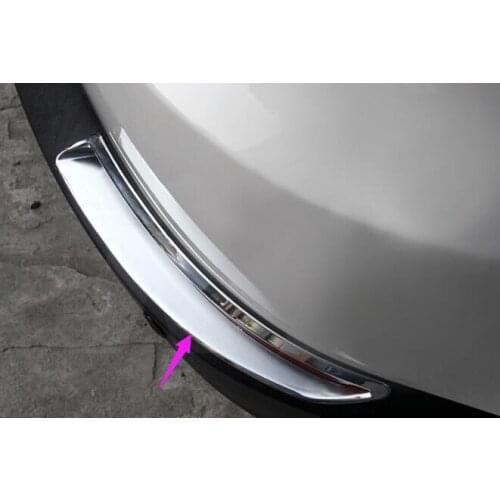 ABS Chrome Rear fog light foglamp frames cover 2pcs For Volkswagon Tiguan 2015 2014 2013 2012 2011 2010