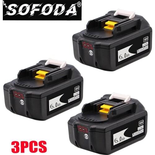 100% BL1860 Rechargeable Battery 18V 6000mAh Lithium ion for Makita 18v Battery BL1840 BL1850 BL1830 BL1860B LXT 400+charger