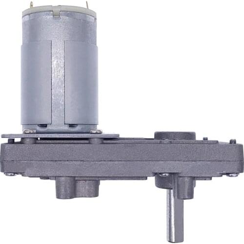 24V Worm Gear Motor 12V Reducer 20-157RPM DC High Torque Electric Motor Metal Gear Reverse Self Lock For Automation Equipment