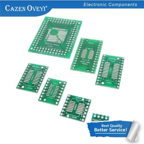 30pcs/lot PCB Board Kit SMD Turn To DIP Adapter Converter Plate FQFP SOP8 SOP14 SOP16 SOP20 SOP28 QFP SOP 8 14 16 20 28