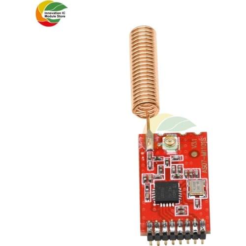 Ziqqucu CC1101 433MHz Wireless RF Transceiver Module WiFi Transmission Board NRF905/SX1212/Si4432 with Helical Antenna
