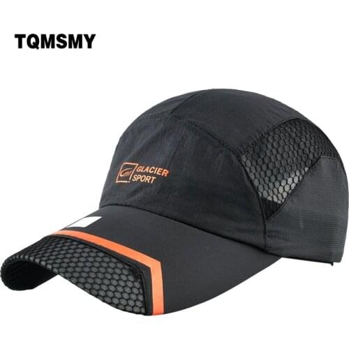 TQMSMY Quickly Drying Men mesh Baseball Caps Women Snapback Caps Hats outdoors Summer Folding Bone Cap adjustable Hats TMBS112