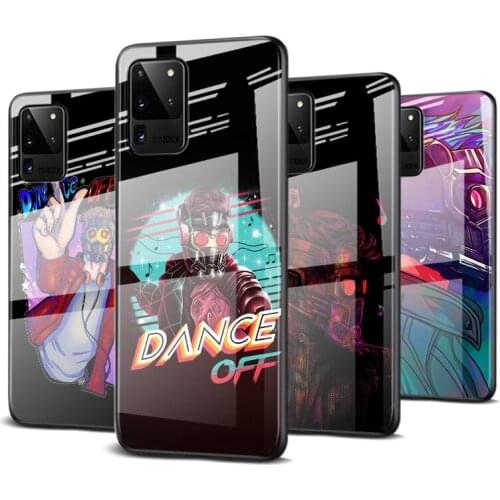Tempered Glass Cover Fashion Marvel Star For Samsung Galaxy S20 FE S10e S10 S9 S8 Ultra Plus Lite Plus 5G Phone Case