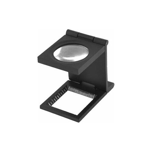 Black Metal Folding Magnifier Magnifying Glass Jewelry Loupe 5X