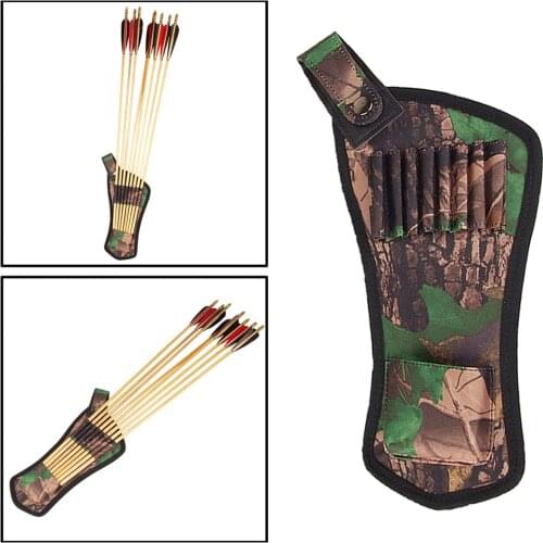 Archery Hip Quiver Arrow Holder with Belt Clip Kids Adults Training Practice Bolts Carrying Pouch Accessories