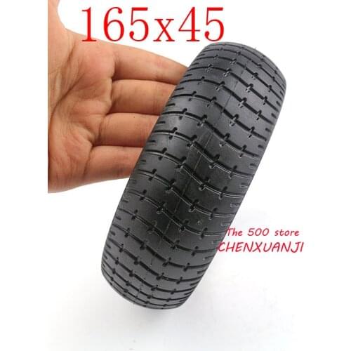 Good quality 165x45 tyre Solid Tire tyre fit Hoverboard Self Balancing Electric Scooter has grooves