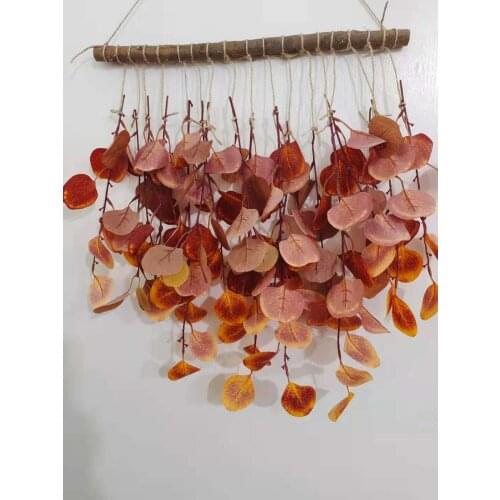 Artificial Apple Leaf Wall Decorative Autumn Leaves Garland Fake Foliage String for Thanksgiving Home Garden Decoration Plants