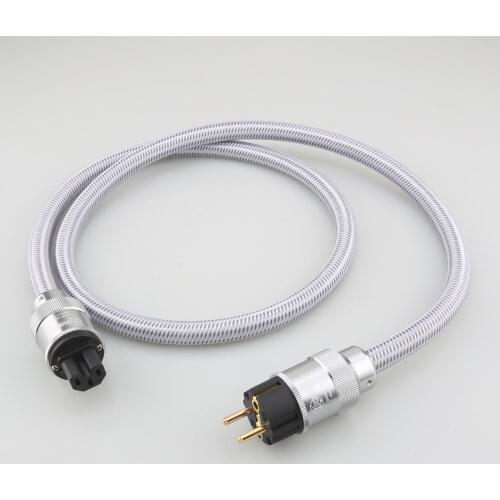 KRELL High Quality Pure Copper CRYO-156 Power Plug HIFI EU Schuko AC power cable 2.0 M HIFI Power Cable