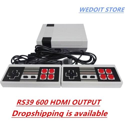 Output Retro Classic handheld game player Family TV video game console Childhood Built-in 600 Games mini Console