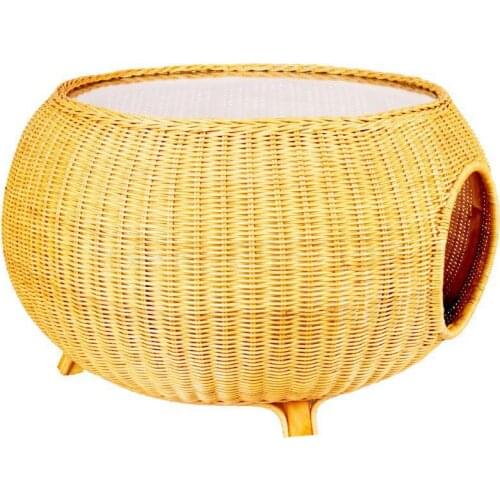 Cat nest summer net red cat villa cat delivery room pet kennel teddy closed four seasons universal rattan coffee table