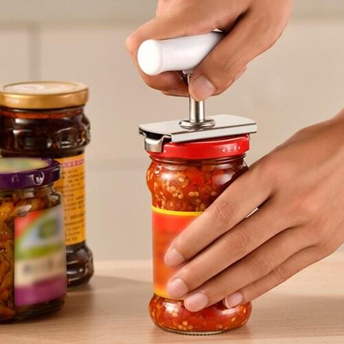 Creative Adjustable Jar Opener Stainless Steel Lids off Jar Opener Bottle Opener Can Opener Kitchen Tool Accessories