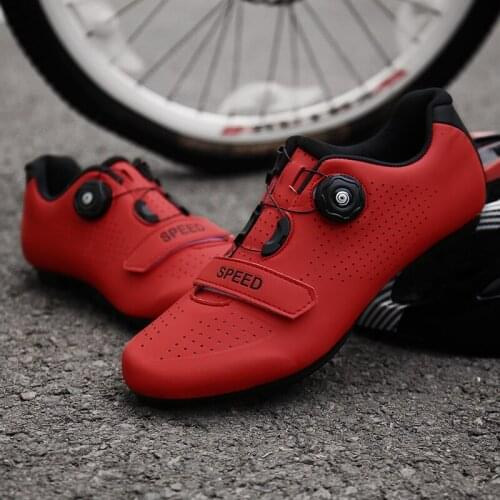 Self-Locking Road Cycling shoes bicycle sapatilha ciclismo men sneakers women Ventilation shoes Suitable Red Bike Shoes