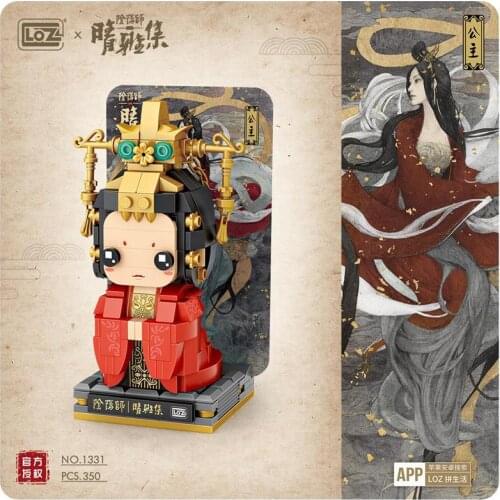 LOZ Diamond Mini Blocks Qute Cartoon brickheadz Educational Toy Small Anime brinquedos Kids Building Bricks Girl Xmas Gifts 1329