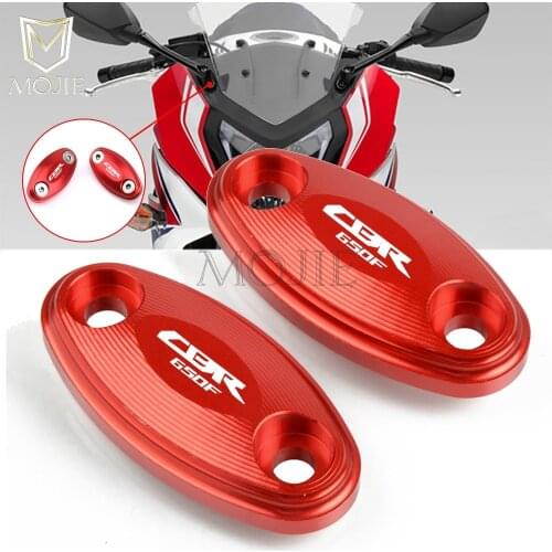 Motorcycle Rearview Mirror Plate Holder Cap Cover fairing Adapters Clamp Mount Conversion Code For Honda CBR650F CBR 650F 14-19
