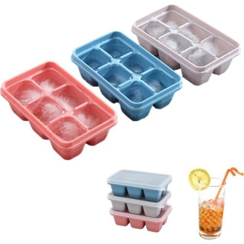 Square 36 Grids Ice Cube Tray Set with Lid Diy Ice Cube Maker Homemade Silicone Ice Mold for Cocktail Juice Whiskey Kitchen Tool