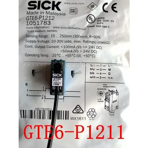 New original SICK GTB6-N1211 GTB6-N1212 GTB6-P1211 GTB6-P1212 GTE6-N1211 GTE6-N1212 GTE6-P1211 GTE6-P1212 GTB2S-N1451 PR12-4DN