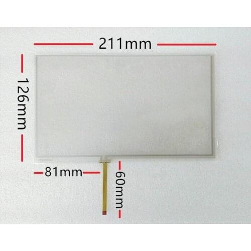 New 9-inch touch screen 4 wire for navigation vehicle industrial industrial computer commercial equipment touch screen 211*126mm
