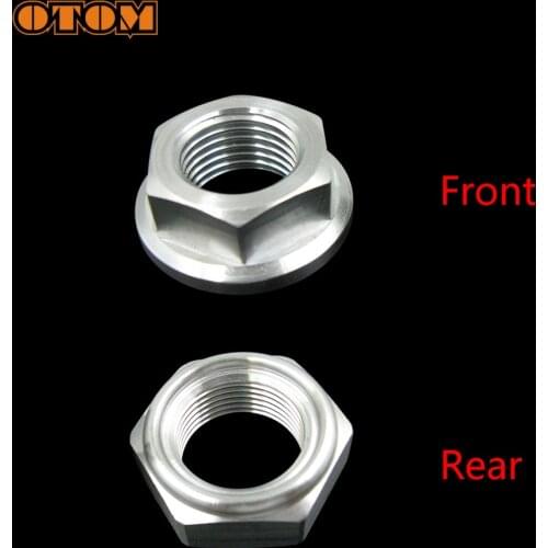 OTOM Motorcycle Front Rear Wheel Axle Nut Screw Bicycle Accessories M16 M22 Anti-skid Hex Bolt For HONDA CR CRF X RX 125 250 450