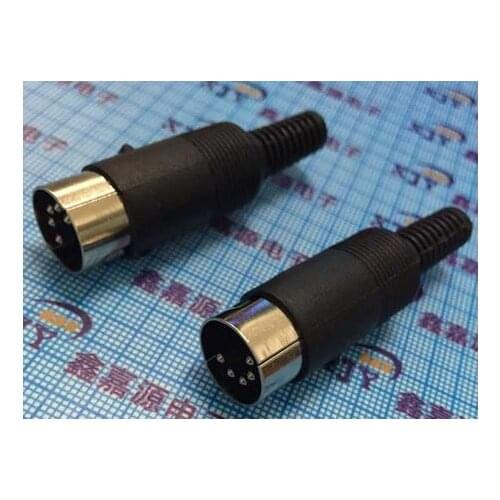 S-video plug computer plug DIN 4PIN female socket 5 core pin S-Video socket free shipping