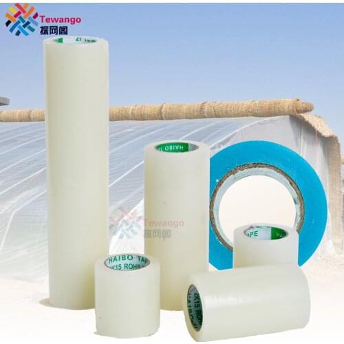 Tewango Greenhouses Repair Tape 10CM/20CM/30CM x 10M Extra Strong Adhesive Mylar Repair Roll UV Patch Clear Blue Garden Tools