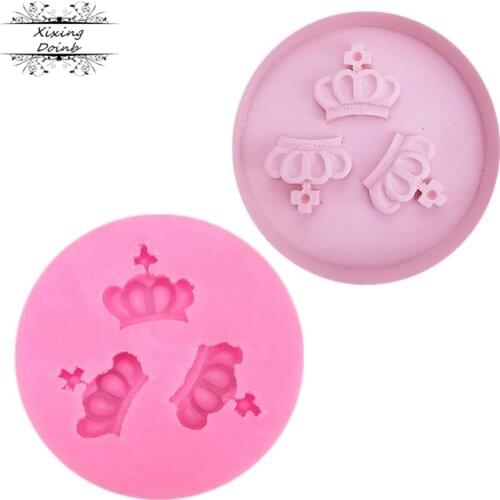 Crown shaped silicone mold cake chocolate mold fudge cake decoration Tools Kitchen Baking supplies
