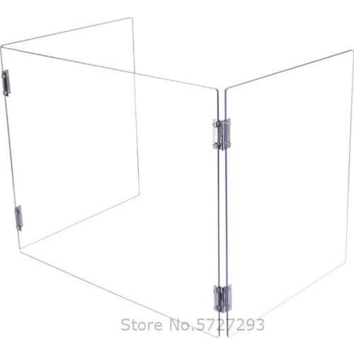 57*33*45cm Foldable Acrylic Sneeze Guard Shield Clear Counter Sprayed Board For Back To School Student Desk Protection Screen