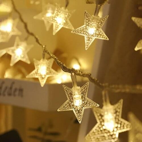 Led Star Light String 2M 4M 5M 6M 10M Starry Home Holiday Decorations Room Curtains Bedroom Decoration Lighting Tree Garland