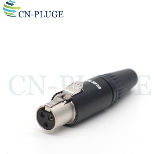 TA3F mini xlr 3 pin Little Lock Connector, Mini XLR Connector, Mini Aviation MIC Microphone Connector