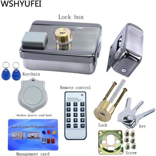 1pcs modern minimalist home smart card remote key lock Easy and convenient fashion lock Open to the left and right Free shipping