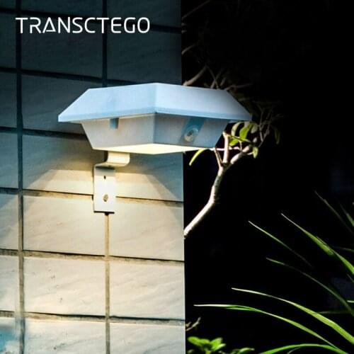 4 Led Solar Gutter Lights Outdoor Waterproof Security Wall Light Sensor With Bracket For Garden Fence Garage Stairs Solar Lamp