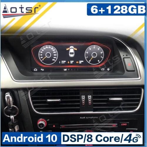 128G Android 10 Car Multimedia Auto Audio Radio Player Stereo For Audi A4L 2013 2014 2015 2016 GPS Navigation Head Unit No 2 din
