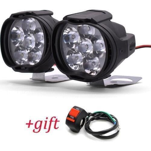 Motorcycle Headlight 1000LM Spotlight With Switch Auxiliary Lamp For Gas Gas EC2T FSE FSR EC250 gasgas ec 25 EC300 TC125 TE125