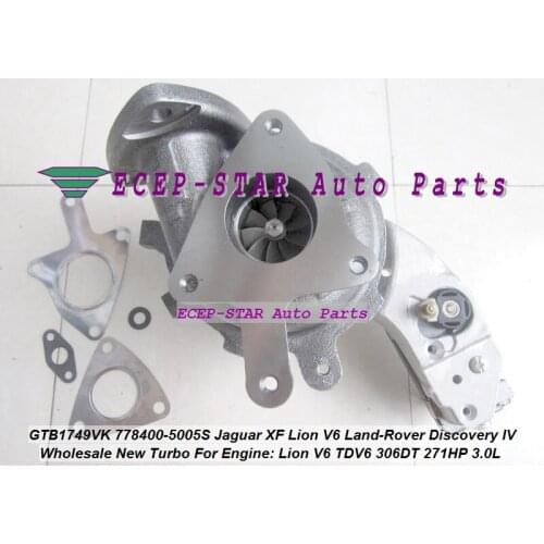 GTB1749VK 778400 778400-5005S LR013202 AX2Q6K682CB Turbo For Jaguar XF Lion V6 For Land Rover Discovery IV AJ-V6D TDV6 306DT 09